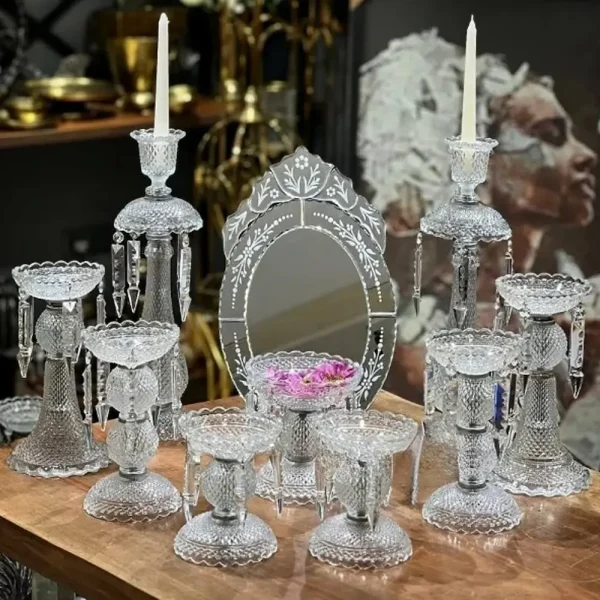 Baccarat Crystal Haft Seen Set with Fortic Plated