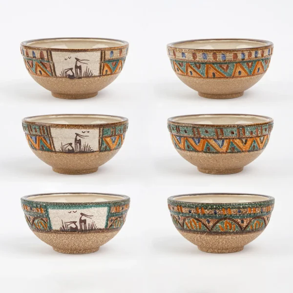 Four Garden Hamedan Ceramic Haft Sin Set