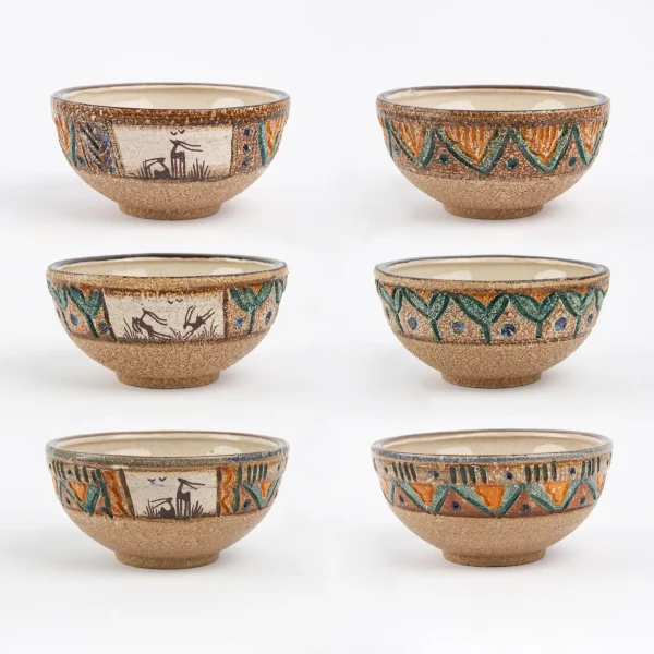 Four Garden Hamedan Ceramic Haft Sin Set