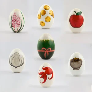 Handcrafted Haft Seen Egg Set 7 Piece Collection