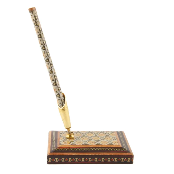 Khatam Kari Gift Set Pen and Holder Termeh Box