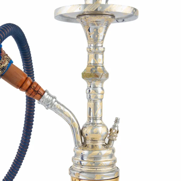 Persian Minakari Shisha with Gold-Embellished Crystal Vase – 50cm