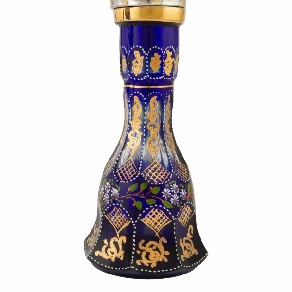 Persian Minakari Shisha with Gold-Embellished Crystal Vase – 50cm