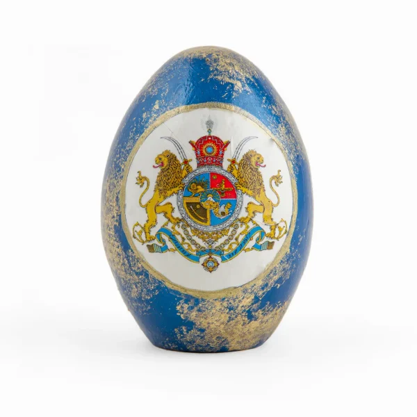 Royal Pahlavi Persian Ceramic Egg Set