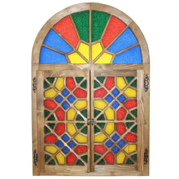 Traditional Persian Orosi Window with Toranj Design