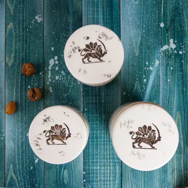 Persian Lion & Sun Ceramic Canister Set